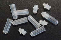 Genitalia Micro Vials bioform, Lnge 15 mm, mit PP-Stopfen insgesamt 19 mm,  innen 4 mm, 100 Stck/pcs.