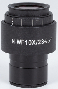 Motic Weitfeld Okular N-WF10x/23mm mit Dioptrien-Einstellung (ESD) (1 Stck) fr SMZ171.