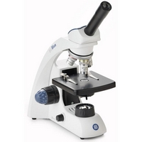 Euromex BioBlue monokulares Mikroskop 4x / 10x / 40x, mit netz- und akkubetriebener LED-Beleuchtung
