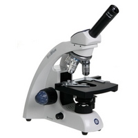 Euromex BioBlue monokulares Mikroskop 4x / 10x / 40x / 60x, mit netz- und akkubetriebener LED-Beleuchtung