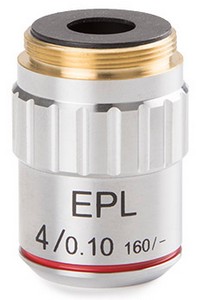 Euromex E-Plan EPL 4x/0.10 Objektive. Arbeitsabstand 37.0mm.