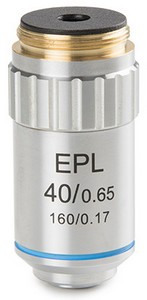 Euromex E-Plan EPL S40x/0.65 Objektive. Arbeitsabstand 0.64mm.