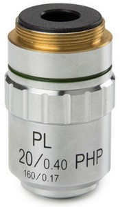 Euromex Plan PL 20x/0.40 Objektive. Arbeitsabstand 8.8mm.