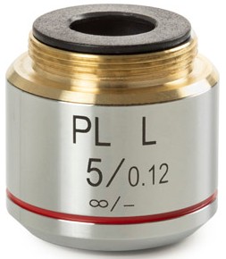 Euromex Plan PLMi 5x/0.12 IOS Objektiv. Arbeitsabstand 26.1mm.