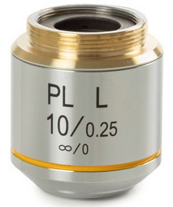 Euromex Plan PLMi 10x/0.25 IOS Objektiv. Arbeitsabstand 20.2mm.