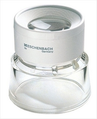 Eschenbach Standlupe 8x, PMX-Leichtlinse 25mm, aplanatisch.