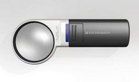 Eschenbach Mobilux LED Taschenleuchtlupe, 3x mit PXM Leichtlinse, 60mm, inklusive Batterien (AAA) und Etui.