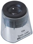 Schweizer Tech-Line Standlupe vario 10x, Silikatglaslinse 22,8mm, aplanatisch.