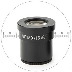 Euromex HWF 15x/15mm Okular mit Micrometerskala.