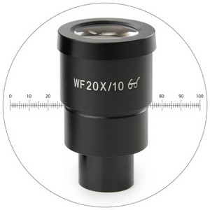 Euromex HWF 20x/10mm Okular mit Micrometerskala.